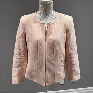 Karl Lagerfeld Peach Lady Jacky with Gold Zip Sz 14